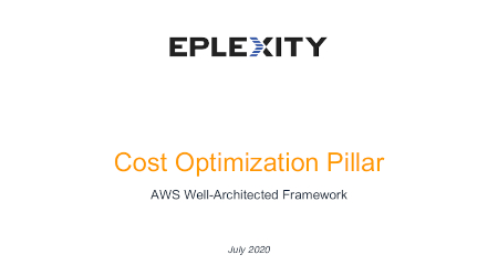 AWS Well Architected Cost Optimization Whitepaper