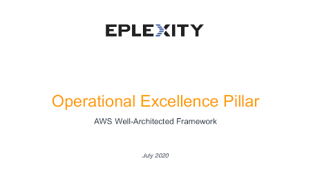 AWS Well Architected Operational Excellence Whitepaper