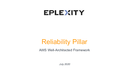 AWS Well Architected Reliability Whitepaper