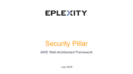 AWS Well Architected Security Whitepaper